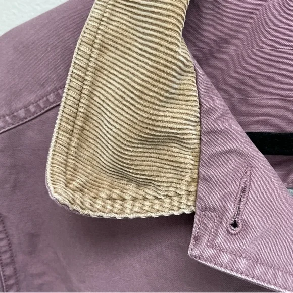 Vintage L.L. Bean Barn Chore Coat Jacket Dusty Purple Corduroy size medium women - Picture 4 of 10